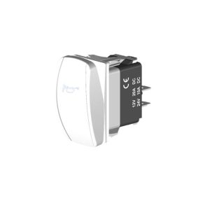 Interruptor de buzina, 3 pinos, 12v 20a – 24v 10a, led branco