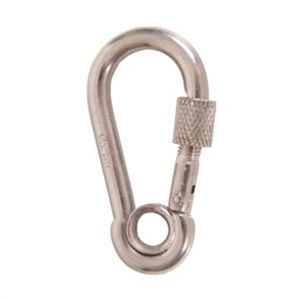Mosquetão com engate rápido (7mm) – 70mm – Inox 316 – 80kg
