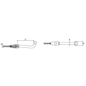 Terminal “T” rápido p/ cabo 6mm – Nautos