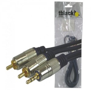 Cabo plug P2 ST x 2 Plug RCA 1,8 metros