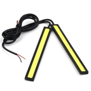 Adesivo retangular de LED Azul 12V, com colante dupla face