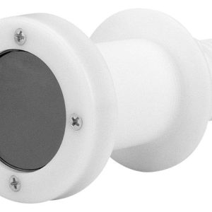 Thru-hull / Saída de casco / Flange sem retorno 1 1/2 em PVC branca