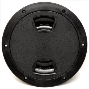 Tampa de inspeção preta 6”