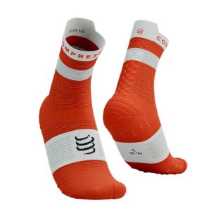 Pro Racing Socks V4.0 RUN HIGH – Tigerlily/white