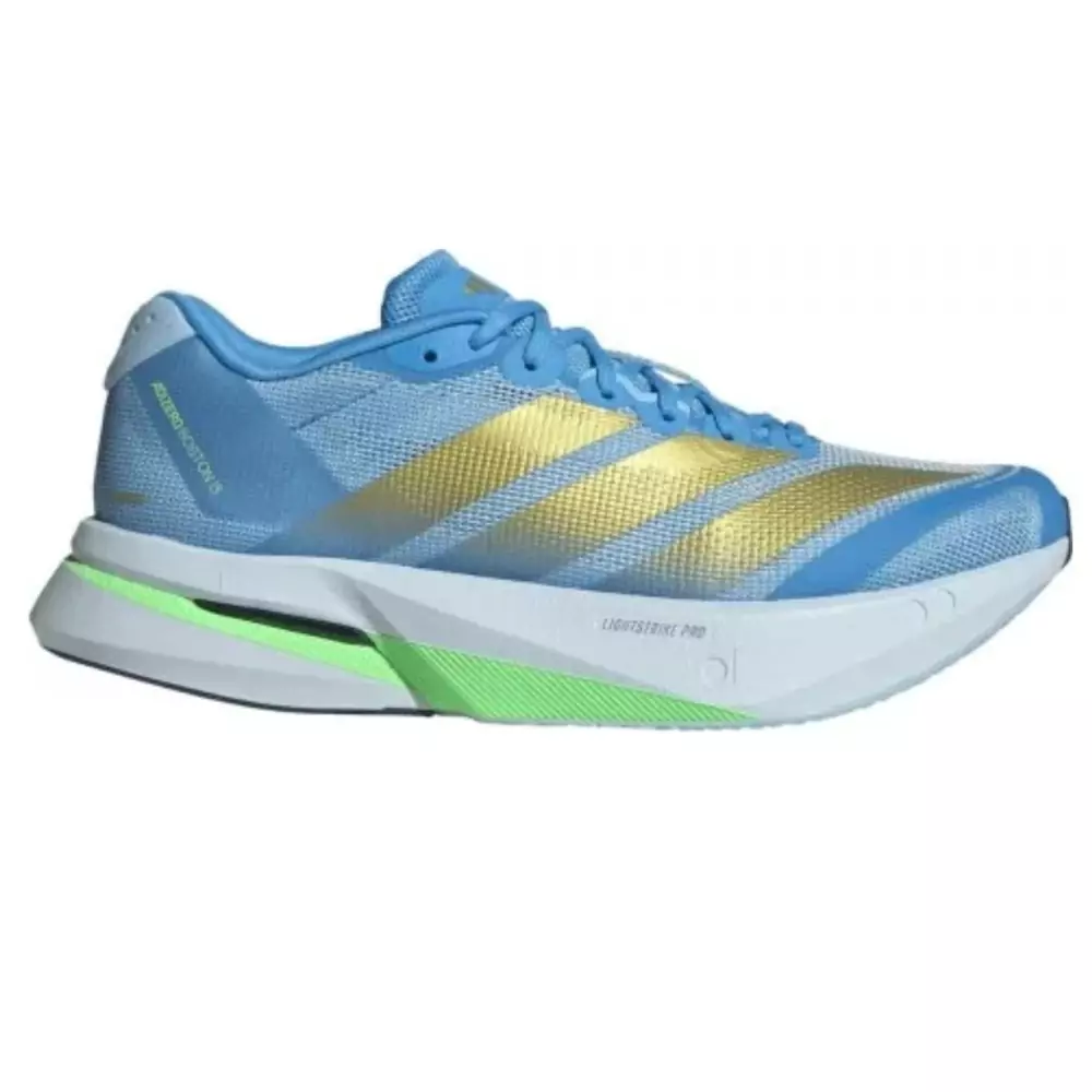 Adizero Boston 13 W – Azul / Verde / Dourado - Image 2