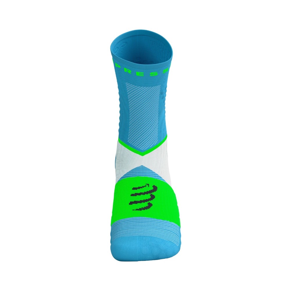 Ultra Trail HIGH SOCKS – Norse Blue/Neon Green - Image 3