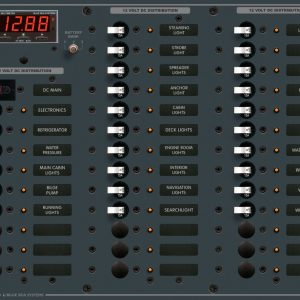 Painel Elétrico 35 Posições DC VOLTS / AMP – Blue Sea