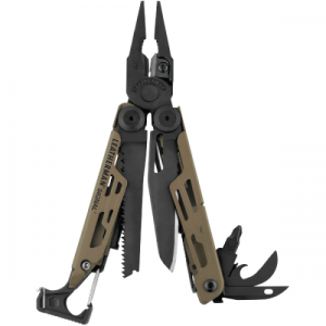 Alicate Leatherman Signal cor Coyote Tan com 19 funções