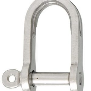 Manilha reta plana 6mm em aço inox