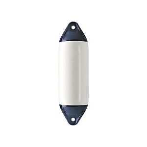 Defensa Inflável F7 – Polyform Norway – Branca com borda azul 37,5 x 102 cm