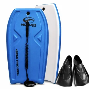 Kit Prancha Bodyboard Semi-Pro 39.5″ Nomar Surf com Leash e Nadadeira Pé De Pato