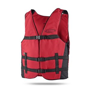 Colete Ativa Canoa p/ 30 kg – Vermelho 2 Fechos e entrepernas