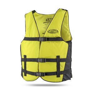 Colete Ativa Canoa p/ 100 kg 3 fechos- Amarelo