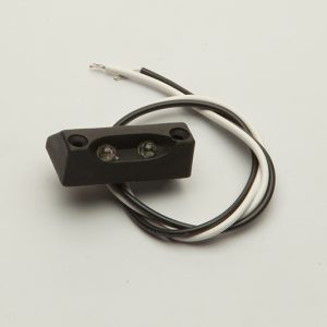 Luz de degrau preto 01 com led vermelho – Arieltek