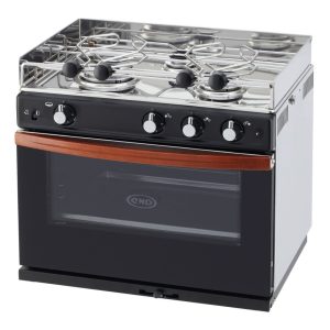Fogão náutico 3 bocas com forno Inox – modelo Allure (Gascogne) – Eno