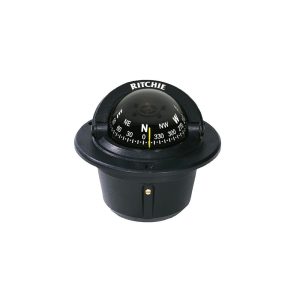Bússola de Embutir preta F-50 diâmetro da base 9,53cm Ritchie