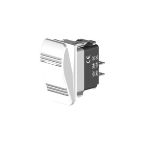 Interruptor momentaneo, 3 pinos, 12v 20a – 24v 10a, 1 led branco