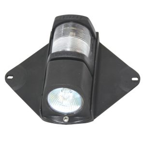 Luz de cruzeta / mastro / deck 12V 20W Preta – Lalizas 30499