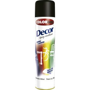 Colorgin Decor spray preto fosco 360ml