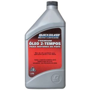 Óleo Quicksilver TCW-3 para motores 2 Tempos carburados e EFI 1L