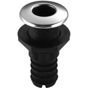 Saída d’água plastico capa inox flange 1″