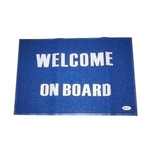 Tapete Welcome 0.60 x 0.90 m – Azul – Lalizas